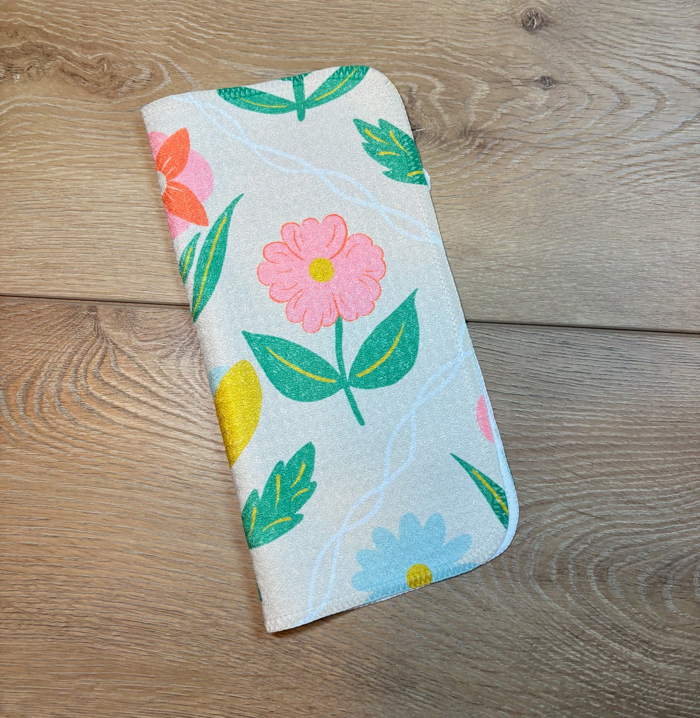 Floral Crisscross Washcloth