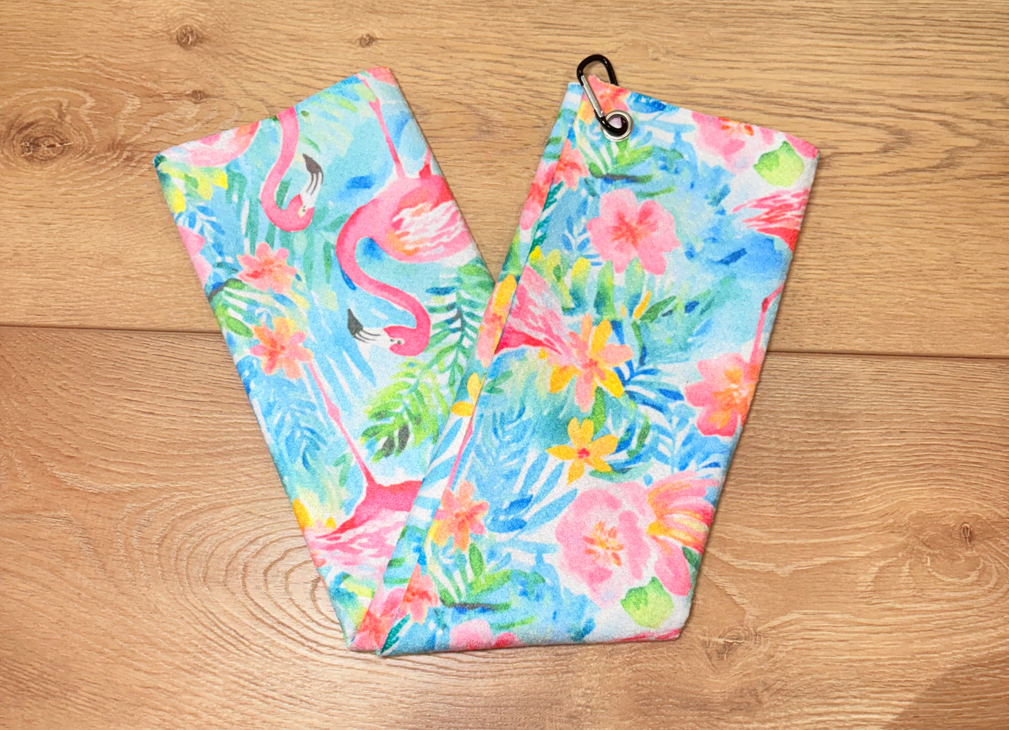 Flamingo Golf Towel