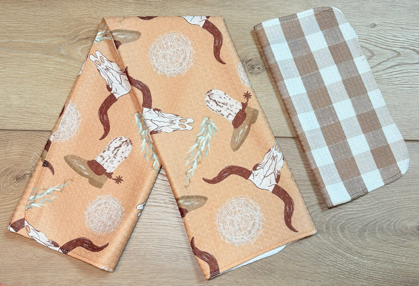 Cowboy Hand towel and Washcloth Set