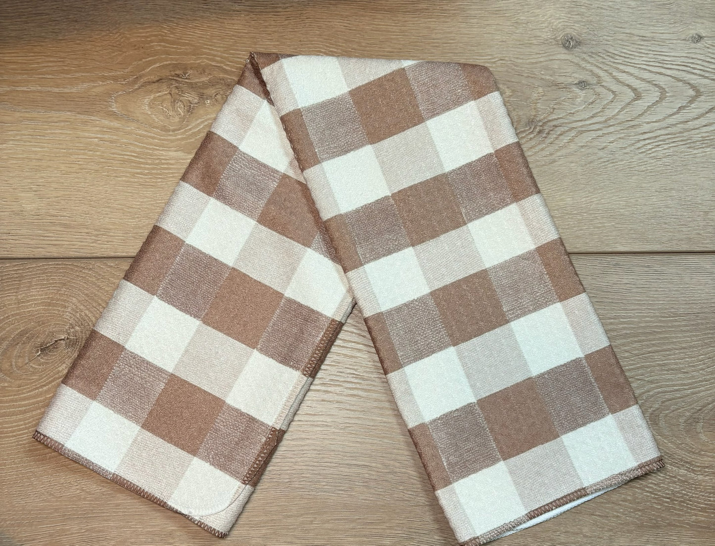 Western Brown Checkered Hand towel