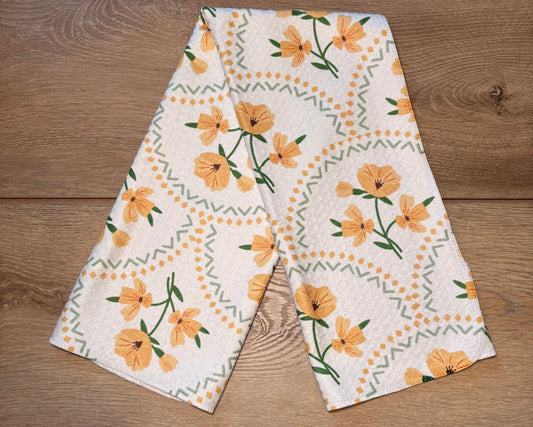 Fall Scallop Hand Towel