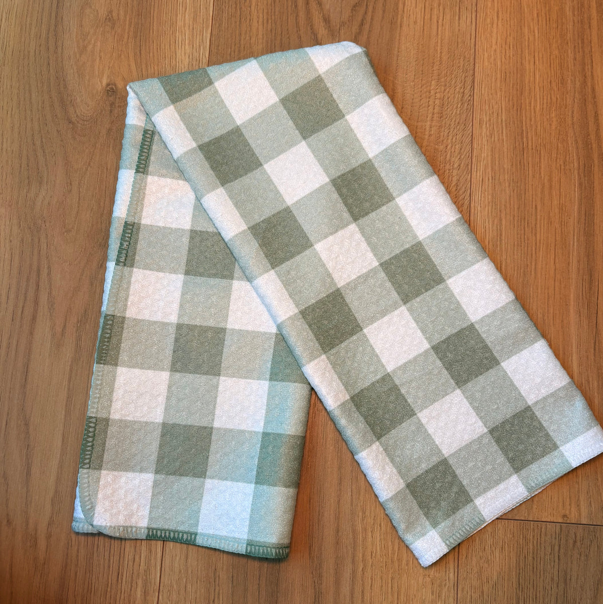 Sage Plaid Hand Towel
