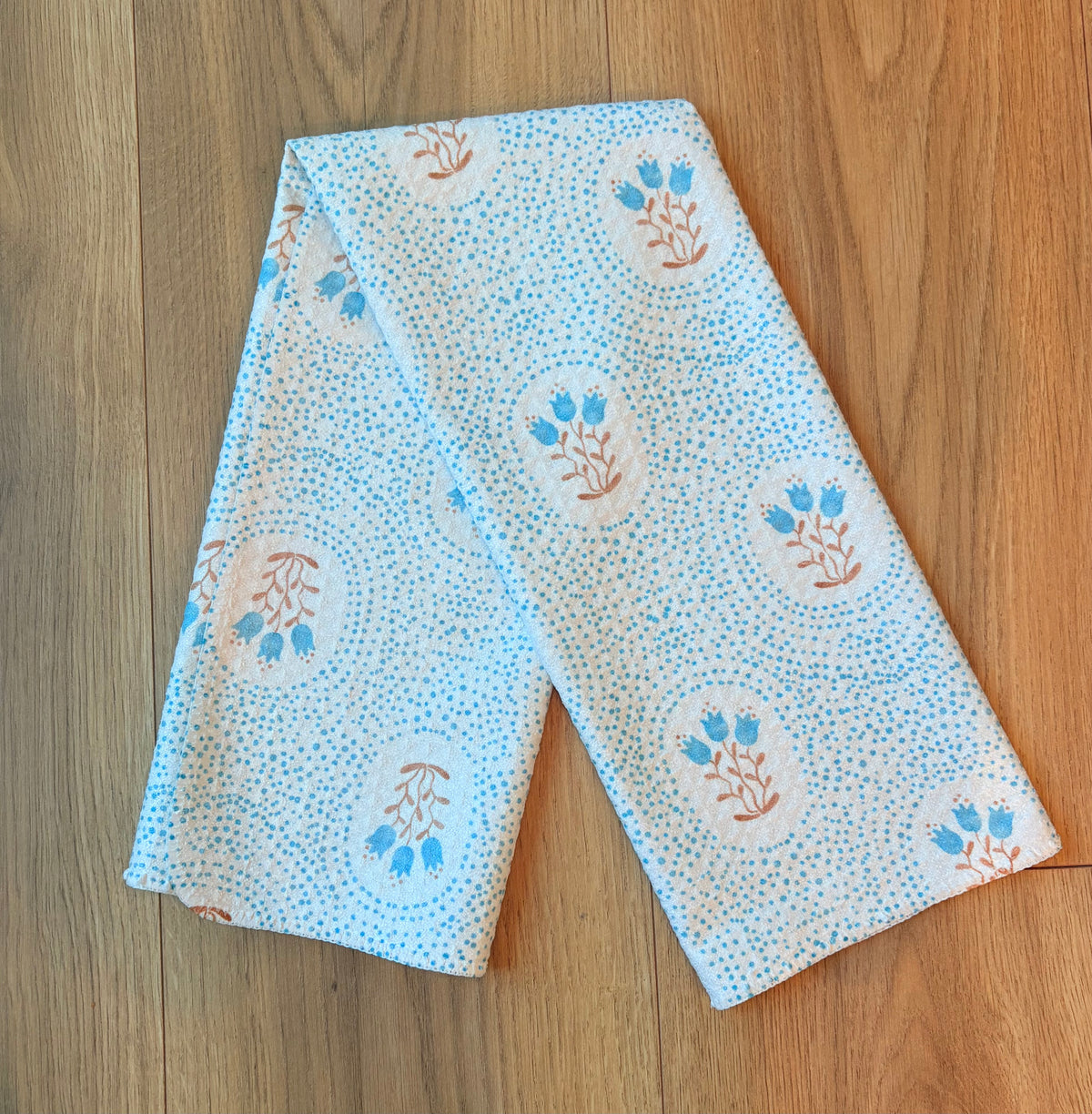 Blue Flowers Hand Towel