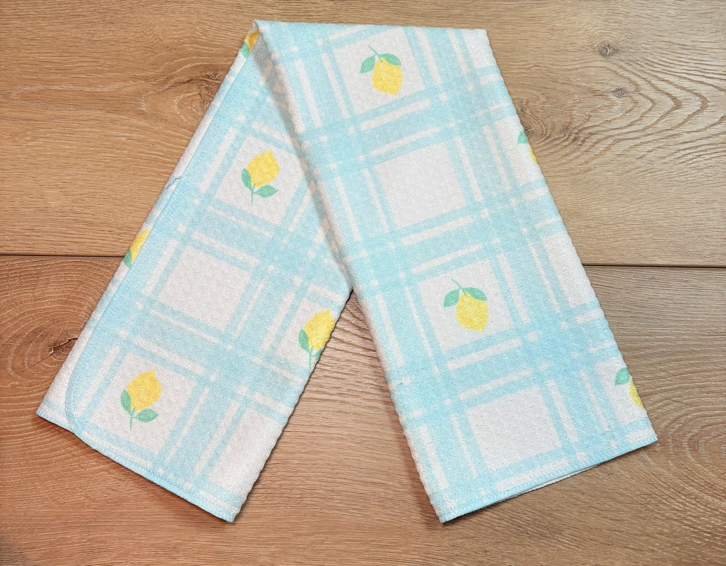 Lemon Checkered Hand towel