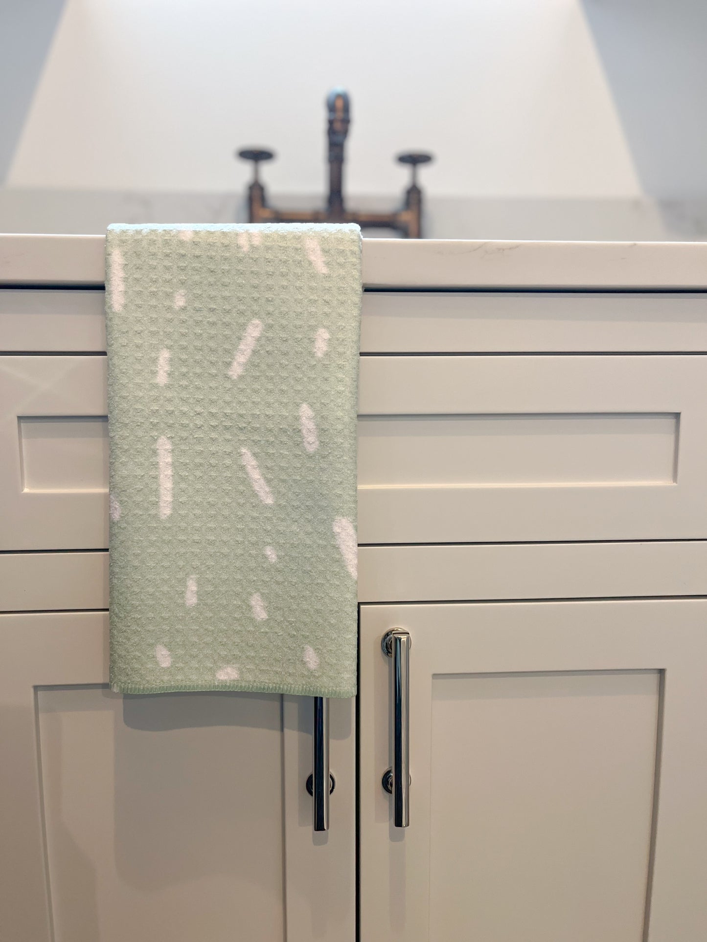 Sage Green Dots Towel