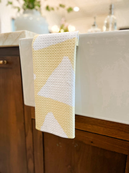 Yellow Triangle Towel